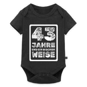 43 - Baby Premium Kurzarmbody - Schwarz - Vorne