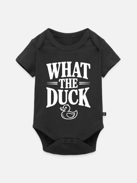 Was zur Ente - Baby Premium Kurzarmbody - Schwarz