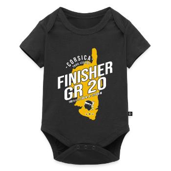 GR20 Corsica Trekking Hiking T-Shirt - Baby Premium short-sleeve bodysuit - black - Front