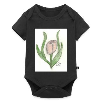 Tulipe - Body à manches courtes Premium Bébé - noir - Devant