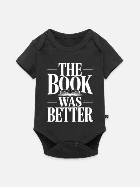 Das Buch war besser - Baby Premium Kurzarmbody - Schwarz