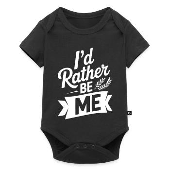 I'd Rather Be Me - Baby Premium short-sleeve bodysuit - black - Front