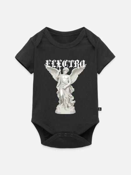 Elektro-Engel-Statue Gothic - Baby Premium Kurzarmbody - Schwarz