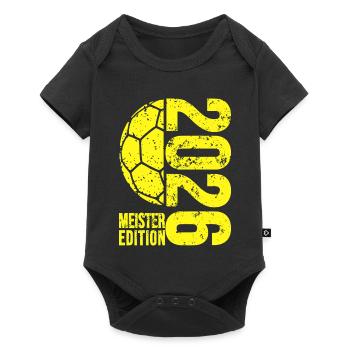 Handball Champion Shirt 2026, yellow, yellow edition - Baby Premium short-sleeve bodysuit - black - Front