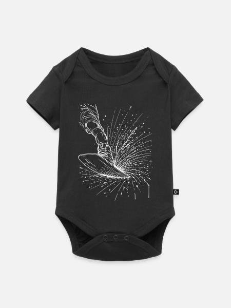Wasserski - Baby Premium Kurzarmbody - Schwarz