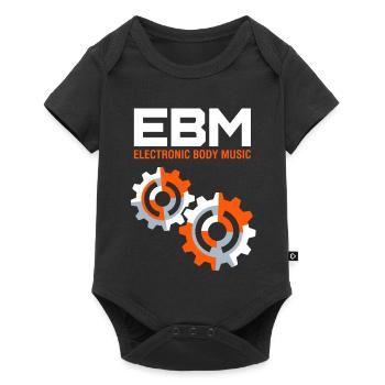 Electronic Body Music - EBM Industrial - Baby Premium Kurzarmbody - Schwarz - Vorne