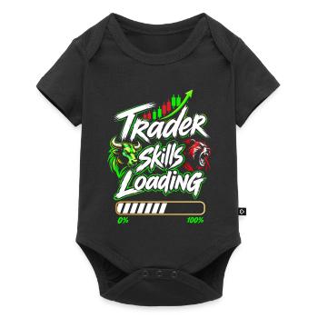 Trader skills loading - Baby Premium Kurzarmbody - Schwarz - Vorne