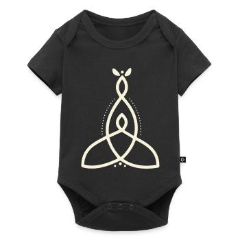 Mutter Symbole - Baby Premium Kurzarmbody - Schwarz - Vorne