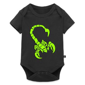 skorpion_01_3d - Baby Premium short-sleeve bodysuit - black - Front