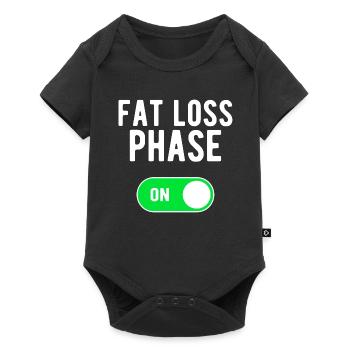 Phase de perte de graisse ON Entraînement de poids de musculation - Body à manches courtes Premium Bébé - noir - Devant