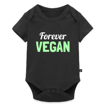Forever Vegan - Citation sur le véganisme - Body à manches courtes Premium Bébé - noir - Devant