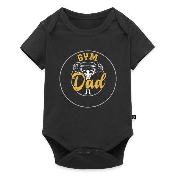 Gym Papa - Gym - Body à manches courtes Premium Bébé - noir - Devant