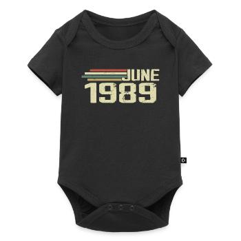 Juin 1989 Anniversaire Juin 1989 Juin 1989 Anniversaire - Body à manches courtes Premium Bébé - noir - Devant