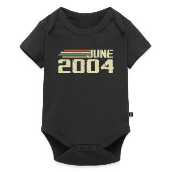 June 2004 Anniversary June 2004 June 2004 Birthday - Baby Premium short-sleeve bodysuit - black - Front