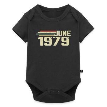 June 1979 Anniversary June 1979 June 1979 Birthday - Baby Premium short-sleeve bodysuit - black - Front