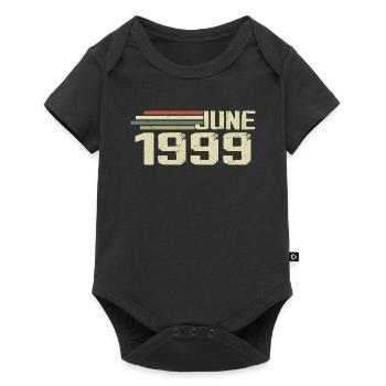 June 1999 Anniversary June 1999 June 1999 Birthday - Baby Premium short-sleeve bodysuit - black - Front