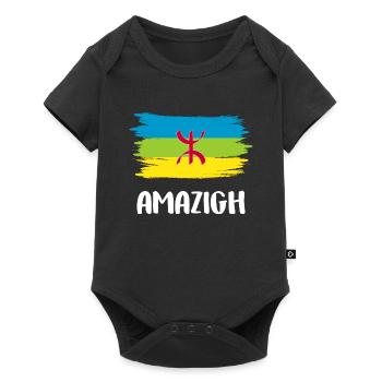 Amazigh - Baby Premium Kurzarmbody - Schwarz - Vorne
