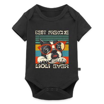 Meilleure Frenchie Mom Ever Français Bulldog Mama - Body à manches courtes Premium Bébé - noir - Devant