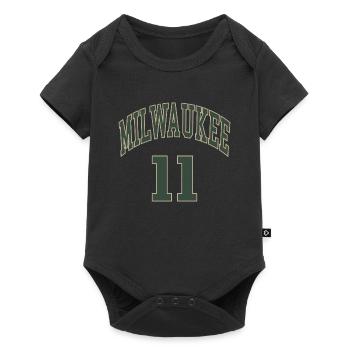 Milwaukee 11 - Baby Premium short-sleeve bodysuit - black - Front