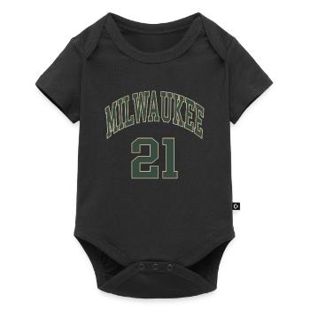 Milwaukee 21 - Baby Premium short-sleeve bodysuit - black - Front