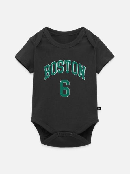 Boston 6 - Baby Premium Kurzarmbody - Schwarz