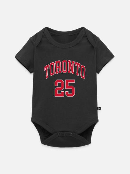 Toronto 25 - Baby Premium Kurzarmbody - Schwarz