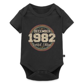 Die Legenden wurden im Dezember 1982 - 1982 geboren - Baby Premium Kurzarmbody - Schwarz - Vorne