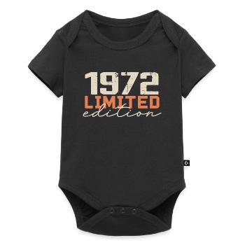 Born in 1972 | Vintage 1972 Retro Anniversary - Baby Premium short-sleeve bodysuit - black - Front