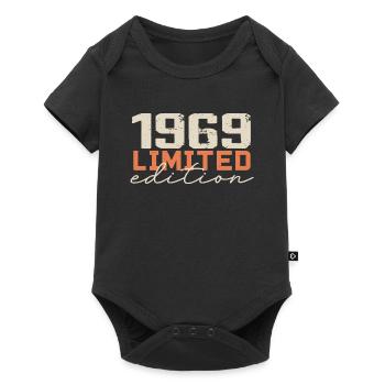 Né en 1969 | Vintage 1969 Anniversaire Rétro - Body à manches courtes Premium Bébé - noir - Devant