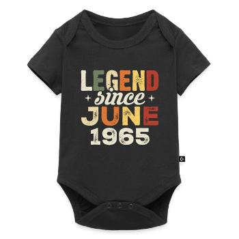 Juin 1965 Cadeau d’anniversaire Juin 1965 Juin 1965 - Body à manches courtes Premium Bébé - noir - Devant