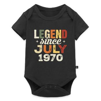 Cadeau d’anniversaire de juillet 1970 Anniversaire de juillet 1970 - Body à manches courtes Premium Bébé - noir - Devant