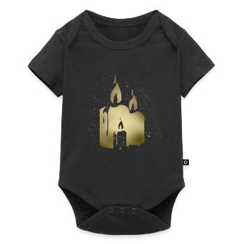 bougie - Body à manches courtes Premium Bébé - noir - Devant