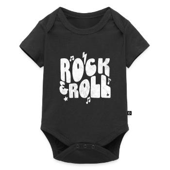 Rock 'n' Roll - Baby Premium Kurzarmbody - Schwarz - Vorne