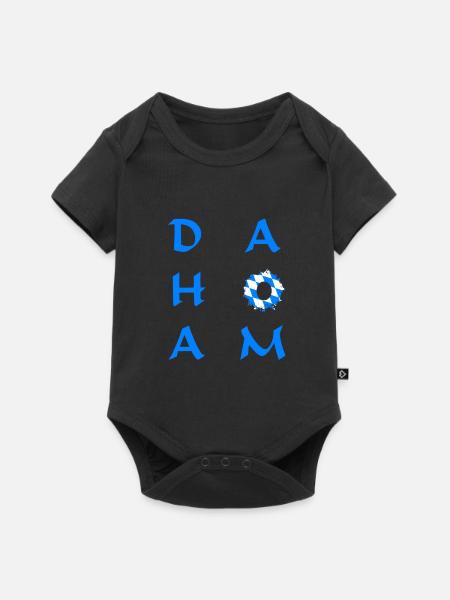 Dahoam Bayern - Baby Premium Kurzarmbody - Schwarz