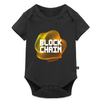 Blockchain Crypto Cryptocurrencies - Baby Premium short-sleeve bodysuit - black - Front