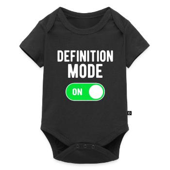 Mode Définition ON Gym Entraînement de musculation - Body à manches courtes Premium Bébé - noir - Devant
