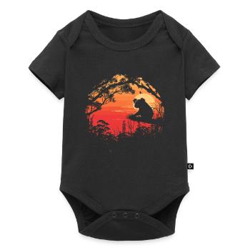 Koala Cute Koala Bear - Baby Premium short-sleeve bodysuit - black - Front