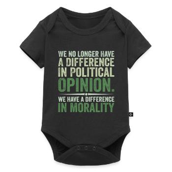we no longer have difference in political opinion - Baby Premium short-sleeve bodysuit - black - Front