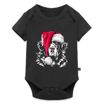 LANDSEER Noël bonnet de Wilsign cadeau - Body à manches courtes Premium Bébé - noir - Devant