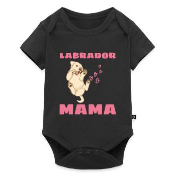 Chiens Labrador Maman Cadeau fête des mères Labrador - Body à manches courtes Premium Bébé - noir - Devant