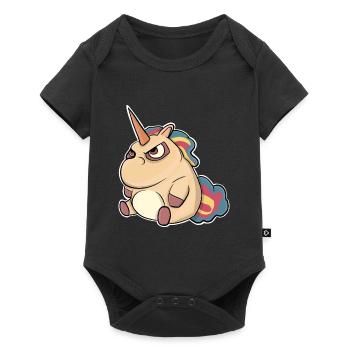 Unicorn - Baby Premium short-sleeve bodysuit - black - Front