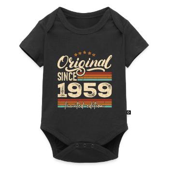 Original 1959 Vintage - 1959 Birthday Gift - Baby Premium short-sleeve bodysuit - black - Front