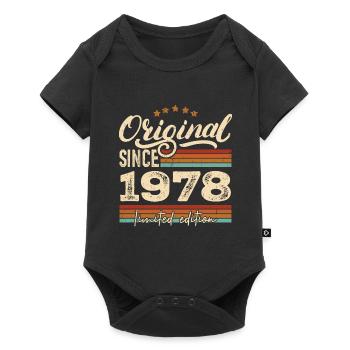 Original 1978 Vintage - 1978 Birthday Gift - Baby Premium short-sleeve bodysuit - black - Front
