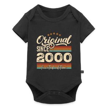Original 2000 Vintage - 2000 Birthday Gift - Baby Premium short-sleeve bodysuit - black - Front