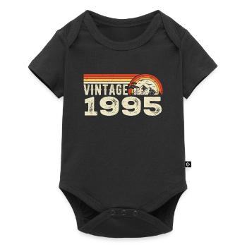 Vintage 1995 Cadeau Anniversaire 1995 Rétro 1995 - Body à manches courtes Premium Bébé - noir - Devant