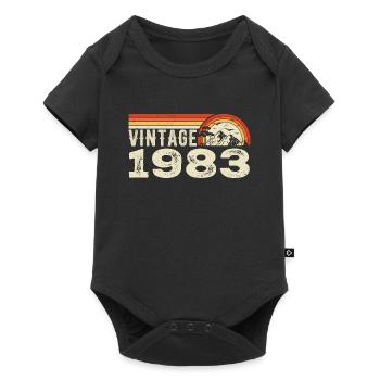 Vintage 1983 Cadeau Anniversaire 1983 Rétro 1983 - Body à manches courtes Premium Bébé - noir - Devant