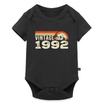Vintage 1992 Retro 1992 Birthday Gift 1992 - Baby Premium short-sleeve bodysuit - black - Front