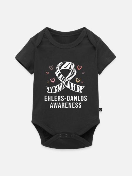 Ehlers-Danlos-Syndrom EDS HSD - Baby Premium Kurzarmbody - Schwarz