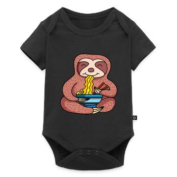 Ramen Life Motif Sloth Motif Chemise Ramen Noodle - Body à manches courtes Premium Bébé - noir - Devant