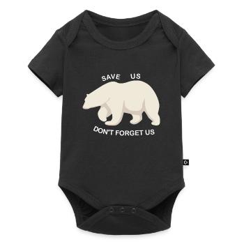 Sauver les ours polaires - Body à manches courtes Premium Bébé - noir - Devant